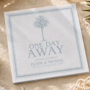 Serviette En Papier Dîner de répétition de mariage Coastal Palm
