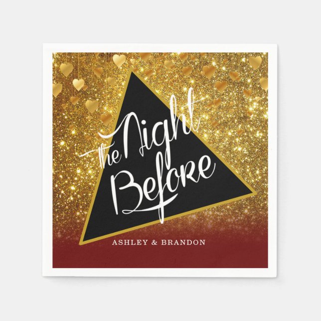 Serviette En Papier Dîner de répétition Élégant Napkin (Devant)