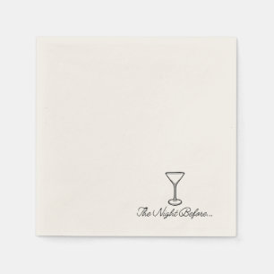 Serviette En Papier Dîner de répétition minimaliste Napkin