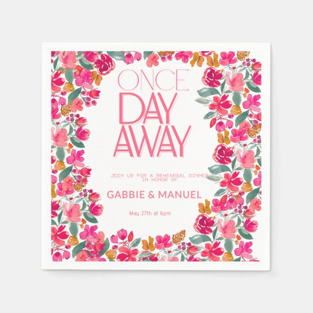 Serviette En Papier Dîner de répétition noire colorée Fiesta (Devant)