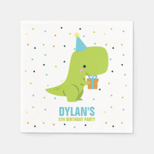 Serviette En Papier Dino Anniversaire de enfant Party