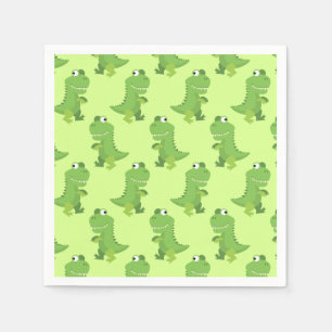 Serviette En Papier Dinosaur fête d'anniversaire