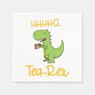 Serviette En Papier Dinosaur Tyrannosaurus Tea Rex Animal préhistoriqu