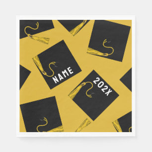 Serviette En Papier Diplôme 2025 Or