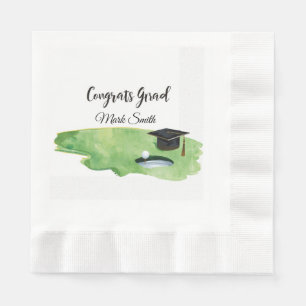 Serviette En Papier Diplômé de golf pour golfeur sur terrain de golf