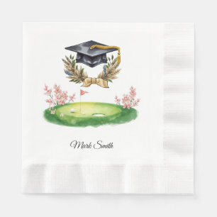 Serviette En Papier Diplômé de golf pour golfeur sur terrain de golf