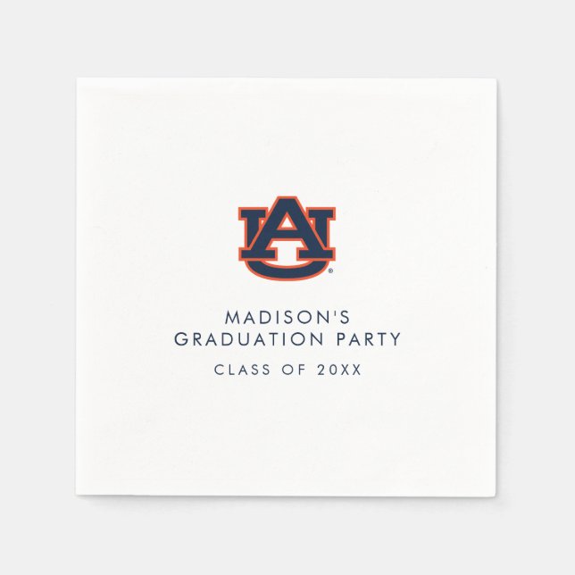 Serviette En Papier Diplôme de l'Université d'Auburn | Auburn Tigers (Devant)