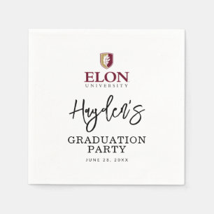 Serviette En Papier Diplôme de l'Université Elon