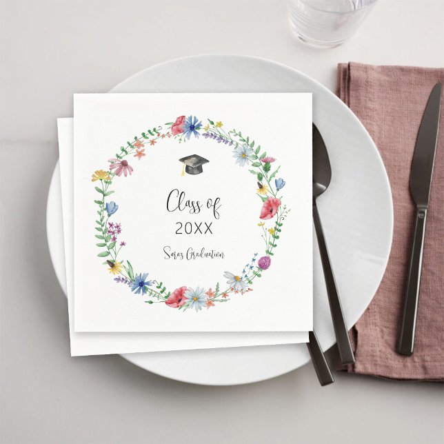 Serviette En Papier Diplôme fleur sauvage (Créateur téléchargé)
