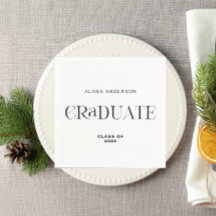 Diplômé Personnalisé Élégant Moderne Minimaliste