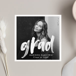 Serviette En Papier Diplôme photo de script de pinceau moderne