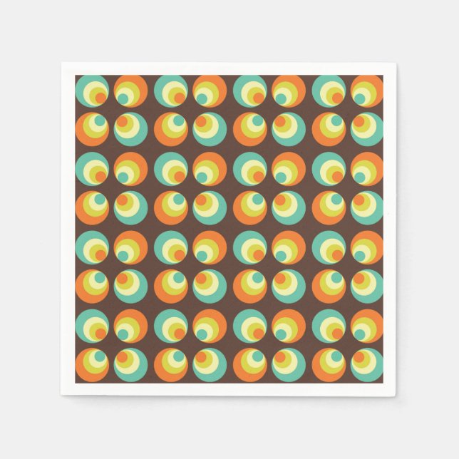 Serviette En Papier Disco les années 70 60s Retro Pop Culture (Devant)