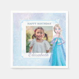 Serviette En Papier Disney Frozen Elsa Anniversaire Napkins