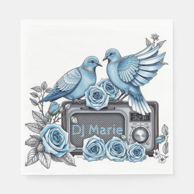 Serviette En Papier DJ Marie (Devant)