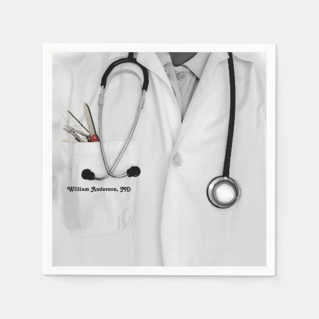 Serviette En Papier Docteur Médicale (Devant)