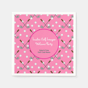 Serviette En Papier Document de la Ligue de Golf Dames