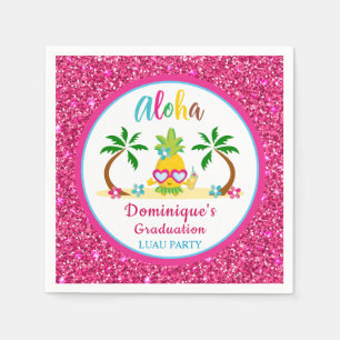 Serviette En Papier Document de la partie de graduation Aloha Tropical