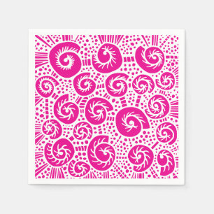 Serviette En Papier Doigts de coquille d'escargot 47