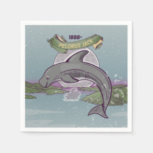Serviette En Papier Dolphin de Nouvelle-Zélande Pelorus Jack