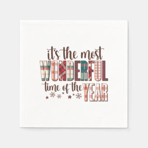 Serviette En Papier Don de Noël C'est le moment le plus merveilleux de