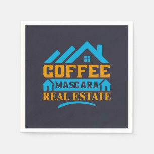 Serviette En Papier Don Realtor Coffee Mascara Immobilier