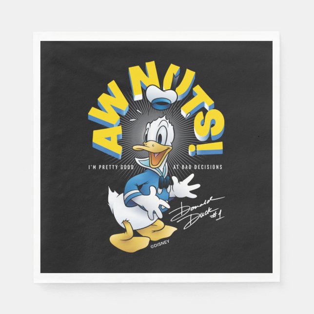 Serviette En Papier Donald Duck Awnut ! (Devant)