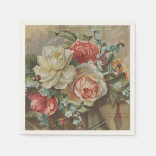 Serviette En Papier Donne-moi ton cœur Antique Cottagecore Saint-Valen