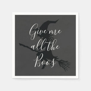 Serviette En Papier Donnez-moi tous les Boos Witch Halloween