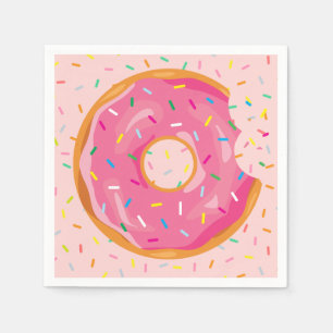 Serviette En Papier Donut Anniversaire Donut avec arrosage anniversair
