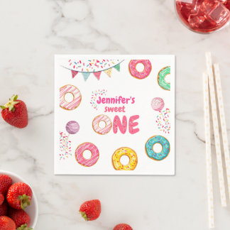 Serviette En Papier Donut Baby Birthaday Sprinkle serviettes