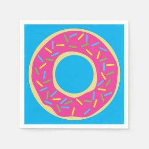 Serviette En Papier Donut Kid's Birthday Party mite