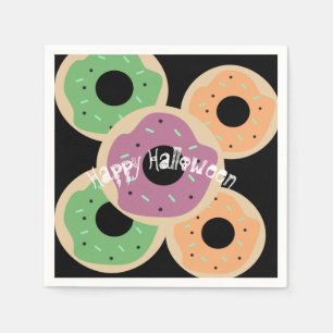 Serviette En Papier Donuts glacés saupoudrés Fun Happy Halloween