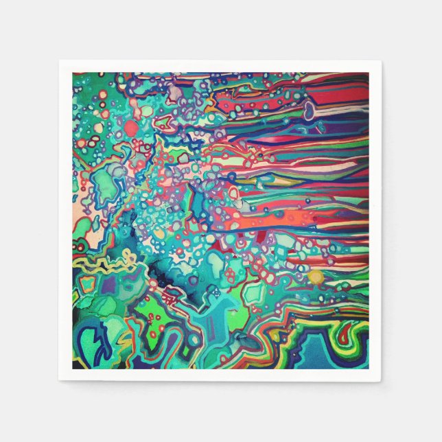 Serviette En Papier Doodle (Devant)