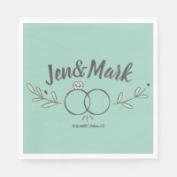 Doodle à anneau Mariage moderne