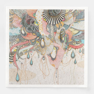 Serviette En Papier Doodling on the Language of Light