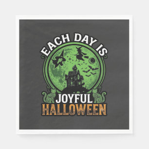 Serviette En Papier Double Toil Trouble Sorcière Citrouille Halloween