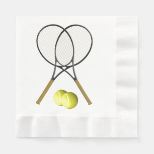 Serviette En Papier Doubles Tennis Sport Potable Disposable