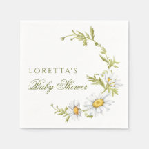 Douce Baby Shower Florale Minimaliste de Marguerit