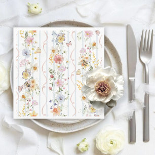 Serviette En Papier Douce Fête Prénatale Maman Abeille à l'Aquarelle V