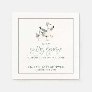 Serviette En Papier Douce Oie Ridicule Presque En Liberté Baby Shower