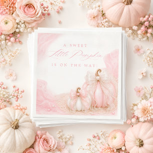 Serviette En Papier Douce petite citrouille noeud élégant Baby Shower