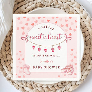 Serviette En Papier Douce Saint-Valentin Fille Baby Shower Papier