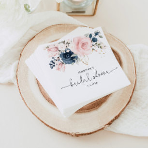 Serviette En Papier Douche à nuptiale rose pâle
