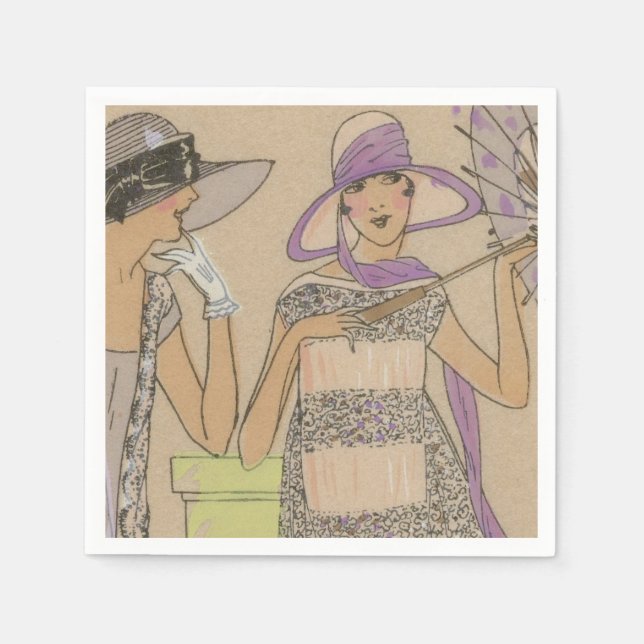 Serviette En Papier Douche de la fille du pommeau printanier (Devant)