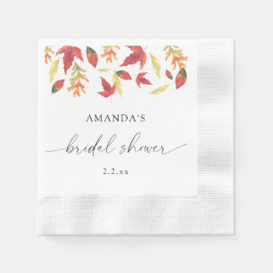 Serviette En Papier Douche nuptiale feuille en chute
