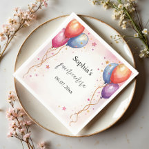 Doux 15 serviettes d'anniversaire