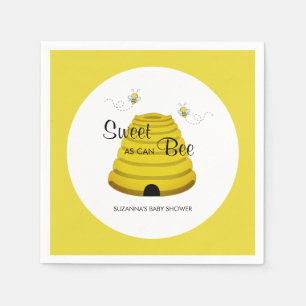 Serviette En Papier Doux comme peut Bee Honey Bee Hive Baby shower