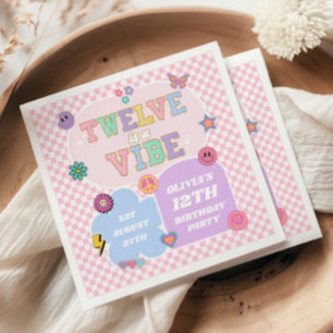 Serviette En Papier Douze Est Une Atmosphère Patch Prépa Anniversaire