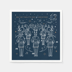 Serviette En Papier Douzième jour de Noël Papier de fête Naples