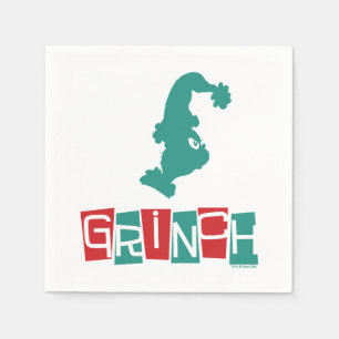 Serviette En Papier Dr. Seuss Grinch - Rouge & Vert